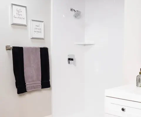seamless shower conversion Nashville with sliding glass doors
