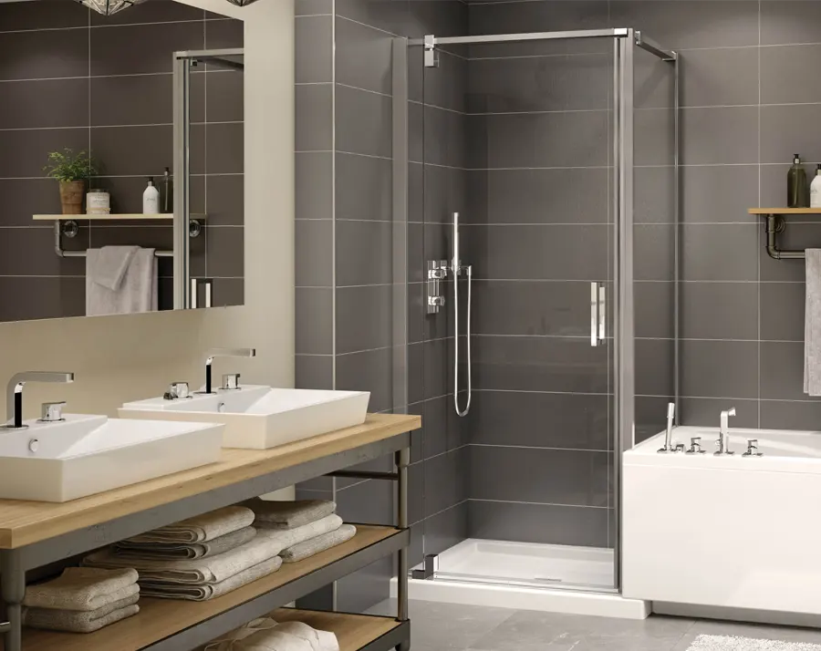 modern bathroom remodel Nashville TN with custom fixtures